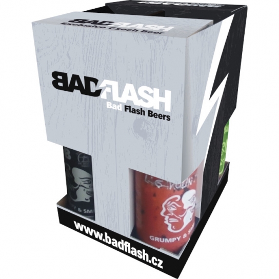 Bad Flash GV Grumpy & Smiley 3x0,33 L + Glass